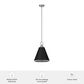 Hunter Klein 12" 1-Light Pendant in Brushed Nickel, , large