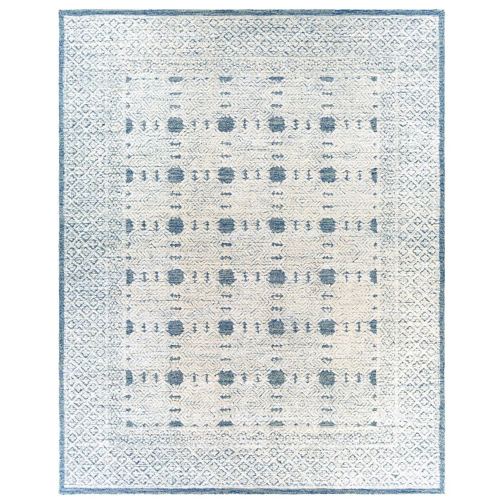 Surya Louvre Dark Blue, Cream and Pale Blue 10" x 14" Area Rug, , large