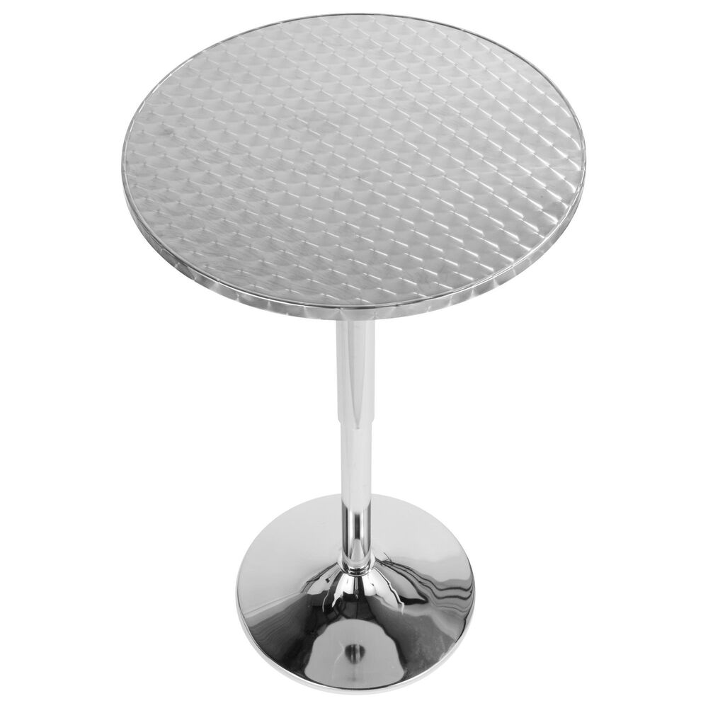Lumisource Adjustable Bar Table in Silver, , large