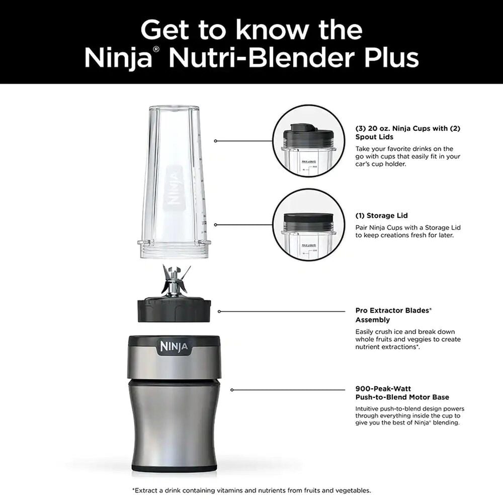 Ninja Nutri-Blender Plus in Stainless Steel, , large