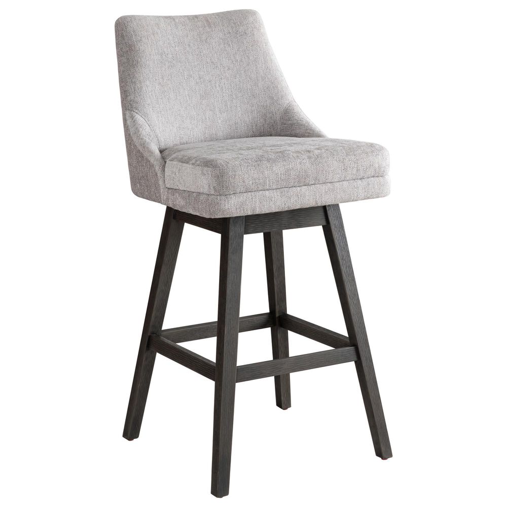 Armen Living Branson 30" Swivel Bar Stool in Gray, , large