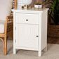 Baxton Studio Lambert 1-Drawer End Table in White, , large