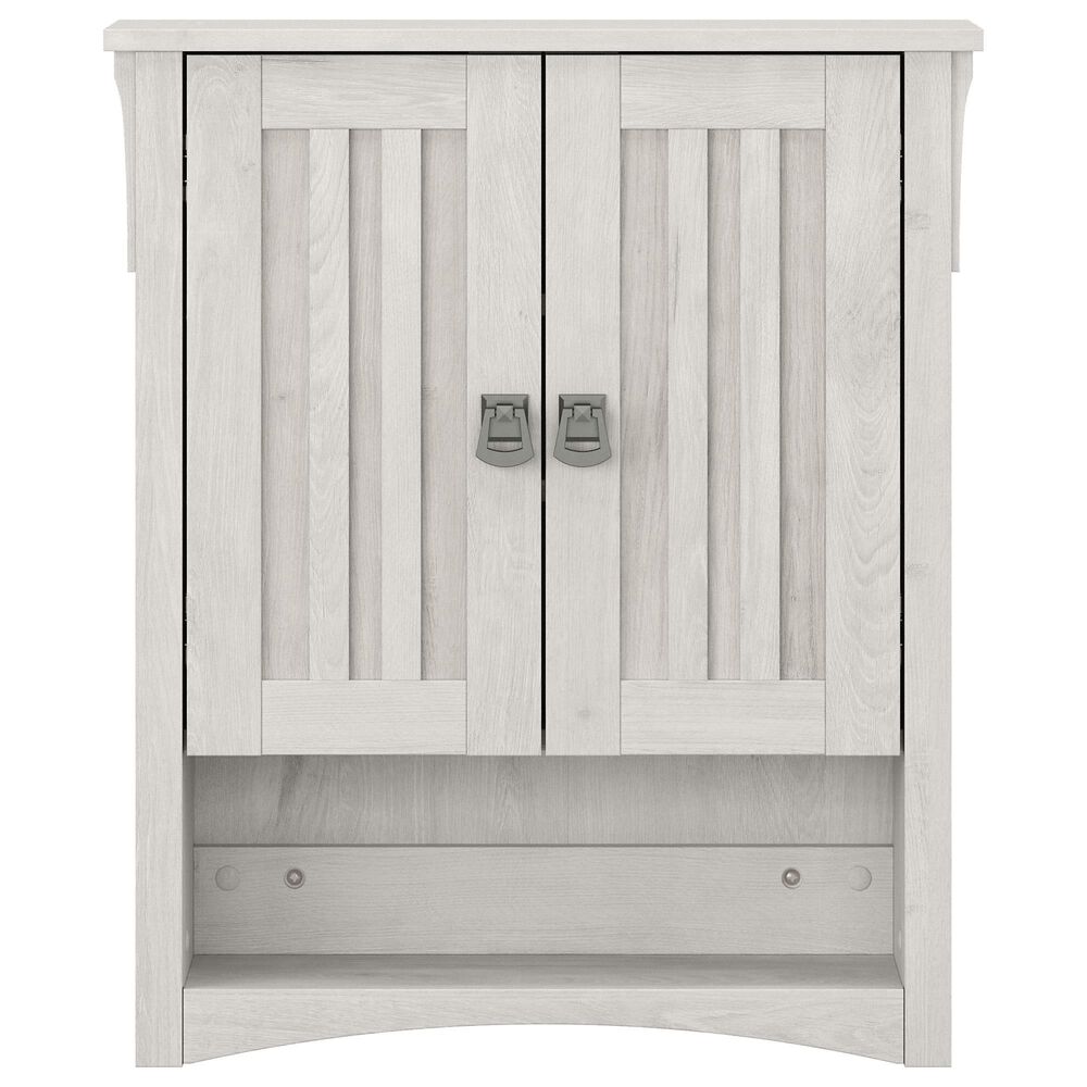 Bush Salinas Bathroom Bathroom Wall Cabinet in Linen White Oak, , large