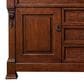 James Martin Vanities Brookfield 60" Double Bathroom Vanity in Warm Cherry with 3 cm Charcoal Soapstone Quartz Top and Rectangle Sink, , large