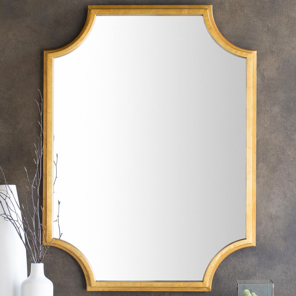 Surya Joslyn Wall Mirror in Antique Gold, , large