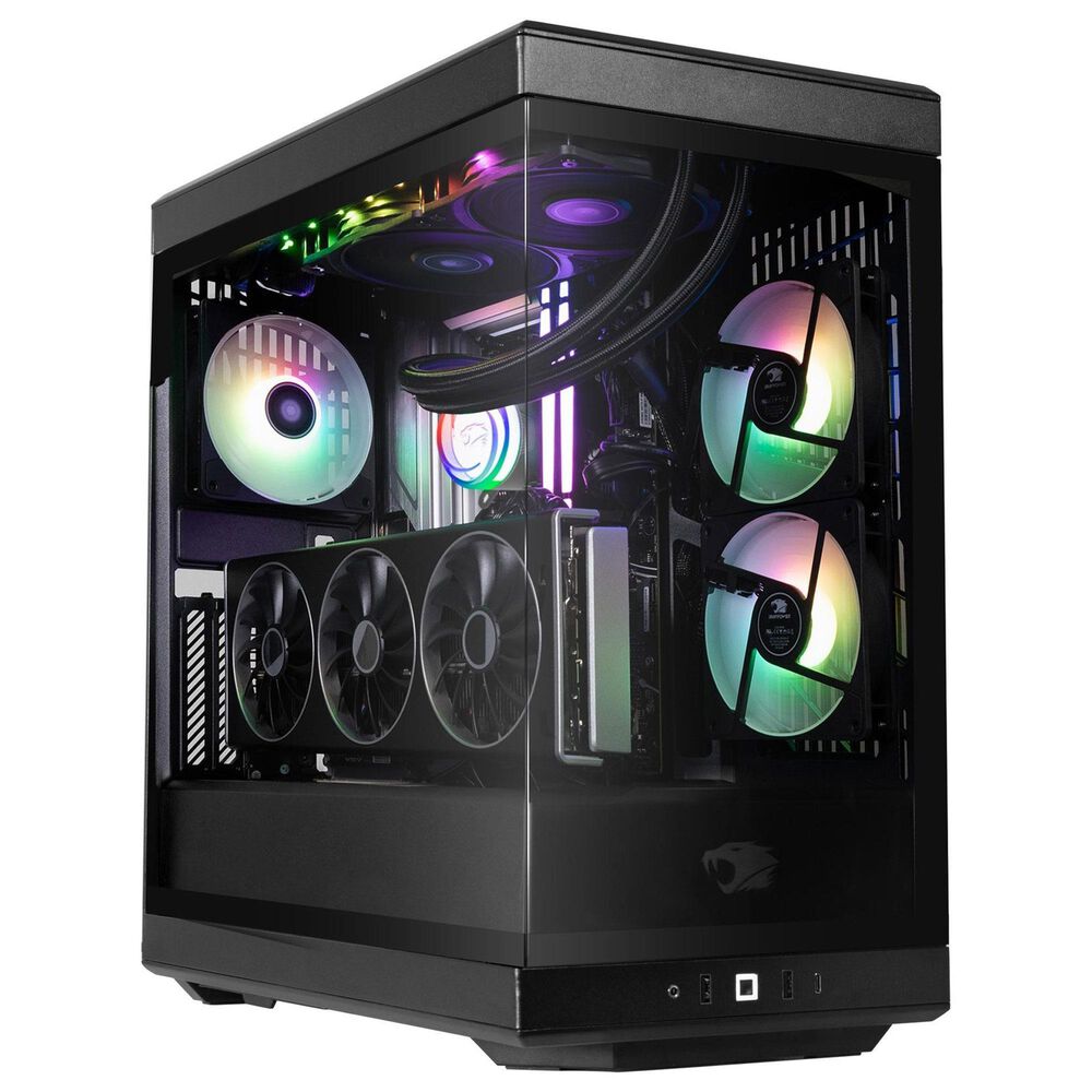 iBUYPOWER Y40 Pro Gaming PC Desktop | Intel Core Ultra 9 285 - 32GB RAM - NVIDIA GeForce RTX 5080 Graphics - 2TB SSD in Black, , large