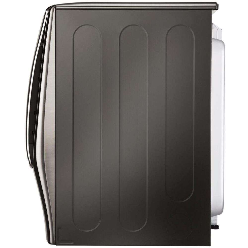 LG 9.0 Cu. Ft. Electric Dryer With Steam in Black Stainless Steel, , large