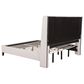 Pacific Landing Leslie Eastern King Upholstered Platform Bed in Beige, , large