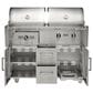Coyote Outdoor 50" Hybrid Built-In Natural Gas Grill in Stainless Steel, , large