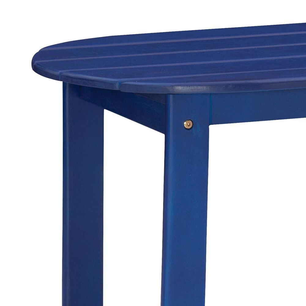 Linon Home Decor Adirondack Coffee Table in Blue, , large