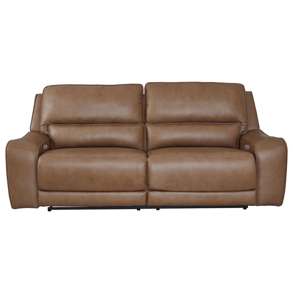 Ashley DeepWakes Power Reclining Sofa in Caramel, , large