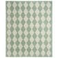 Nourison Positano Geometric Blue and Green 7" x 10" Indoor/Outdoor Area Rug, , large