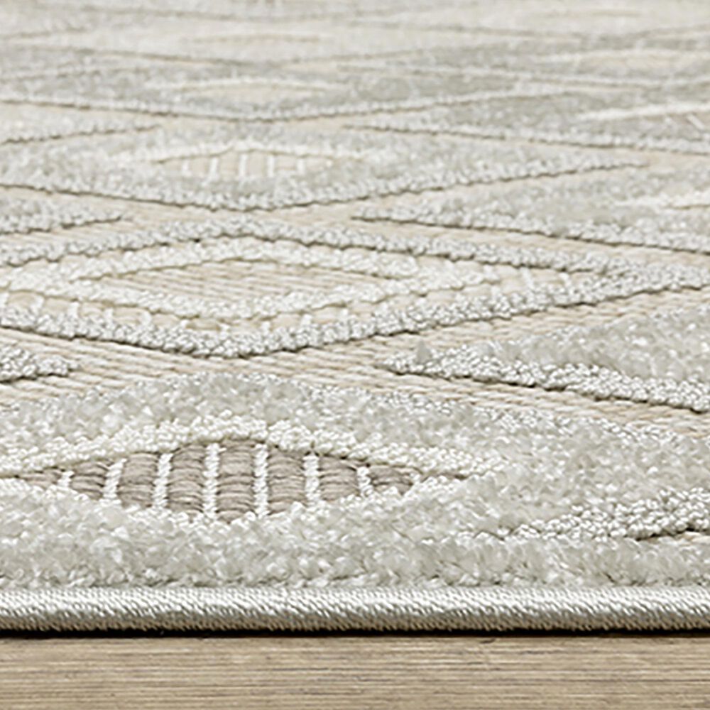 Oriental Weavers Tangier TAN02 2&#39;3&quot; x 7&#39;6&quot; Beige Runner, , large