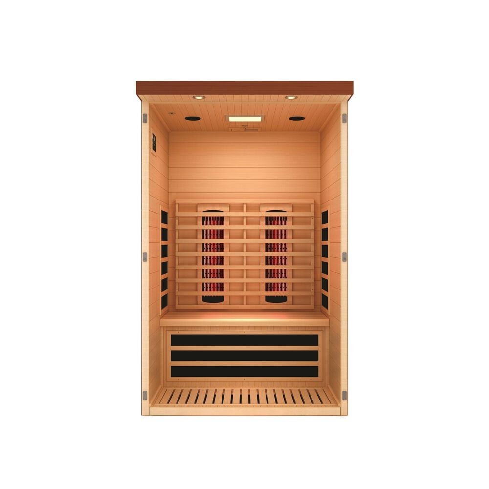 EZlife 2 Person Full Spectrum Infrared Sauna with 2 Backrests, , large