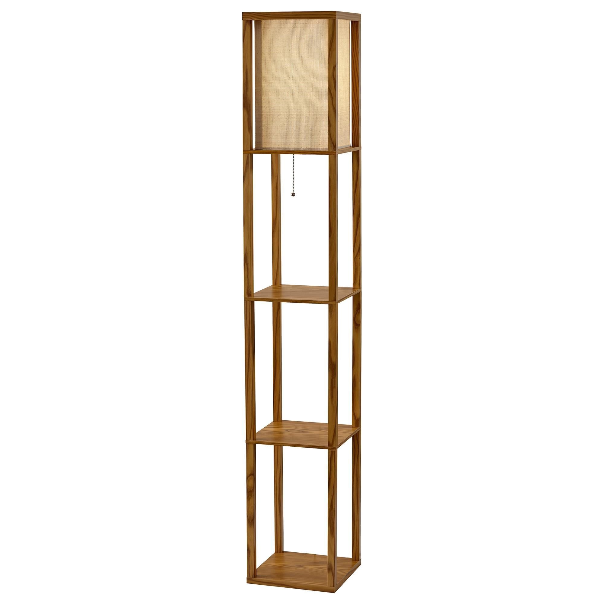 Adesso wright shelf floor lamp top