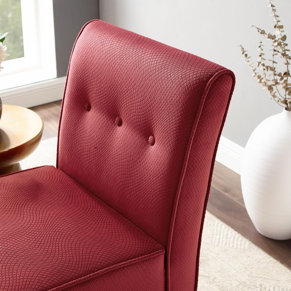 Linon Home Decor Coco Accent Chair in Red, , large