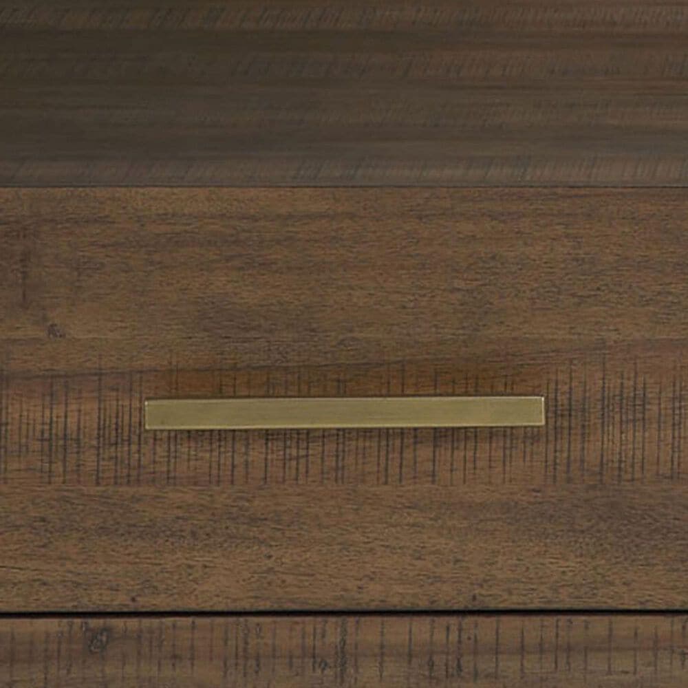 Crystal City Garland Castered Glass Top Coffee Table in Toffee, , large