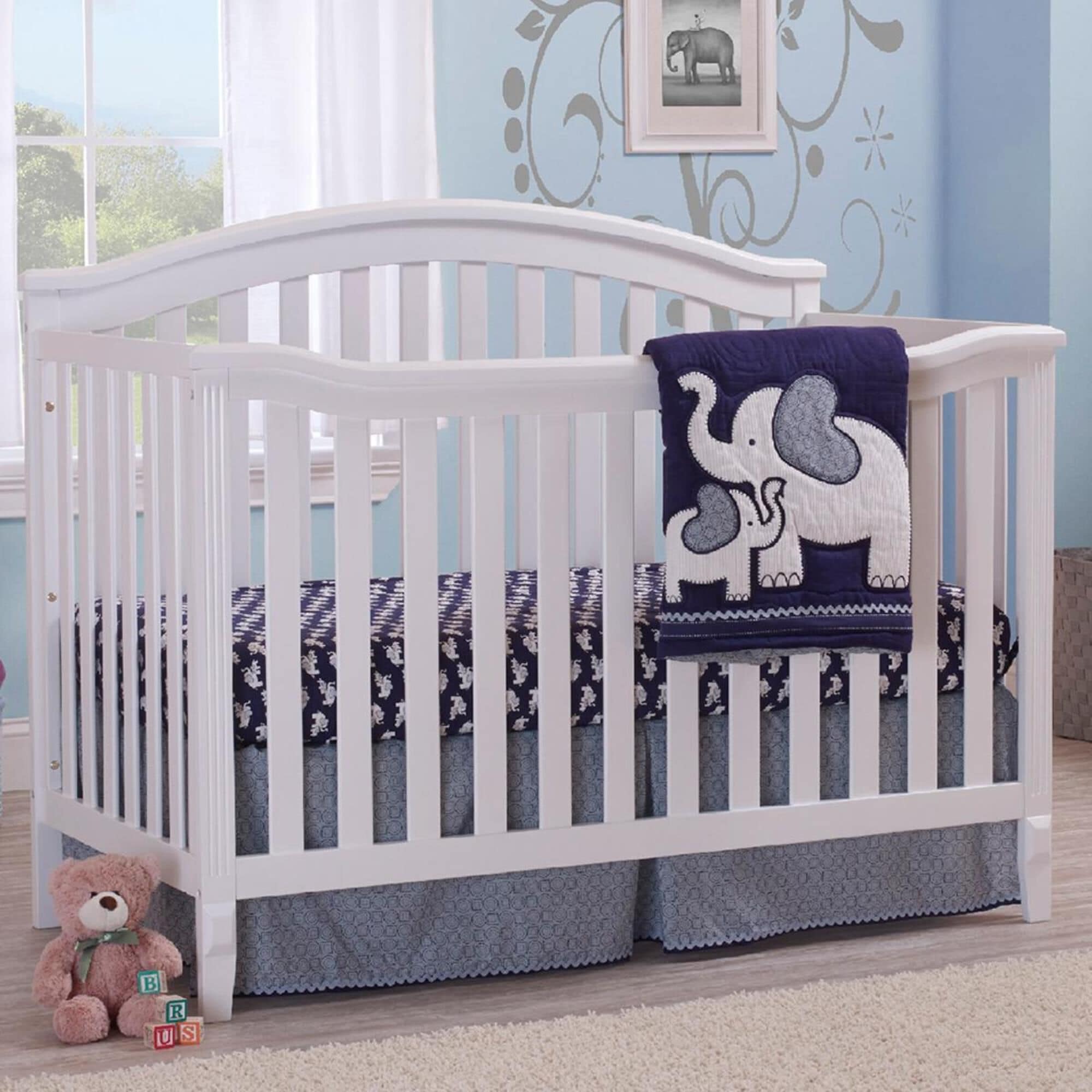 Sorelle Berkley Bed Rails Conversion Kit in White NFM