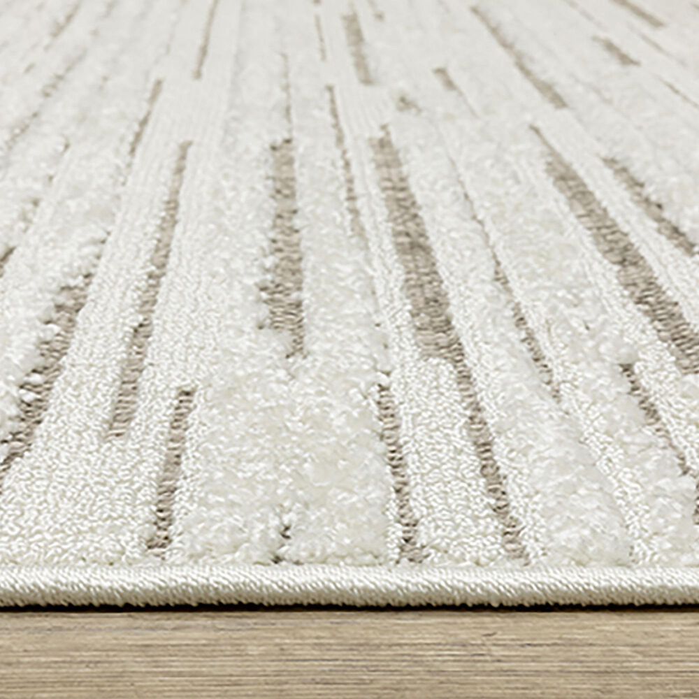 Oriental Weavers Tangier 2&#39;3&quot; x 7&#39;6&quot; Ivory Runner, , large