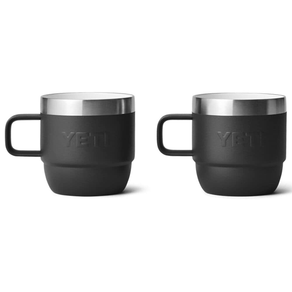 YETI Rambler 6 Oz Stackable Mug in Black &#40;Set of 2&#41;, , large
