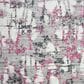 Safavieh Skyler SKY193P 4" x 6" Gray and Pink Area Rug, , large