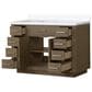 Lexora Home Abbey 48" Single Bathroom Vanity in Grey Oak with 2 cm White Quartz Top and Rectangular Sink, , large