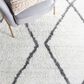 Safavieh August Shag 5"5" x 7"7" Ivory and Grey Area Rug, , large