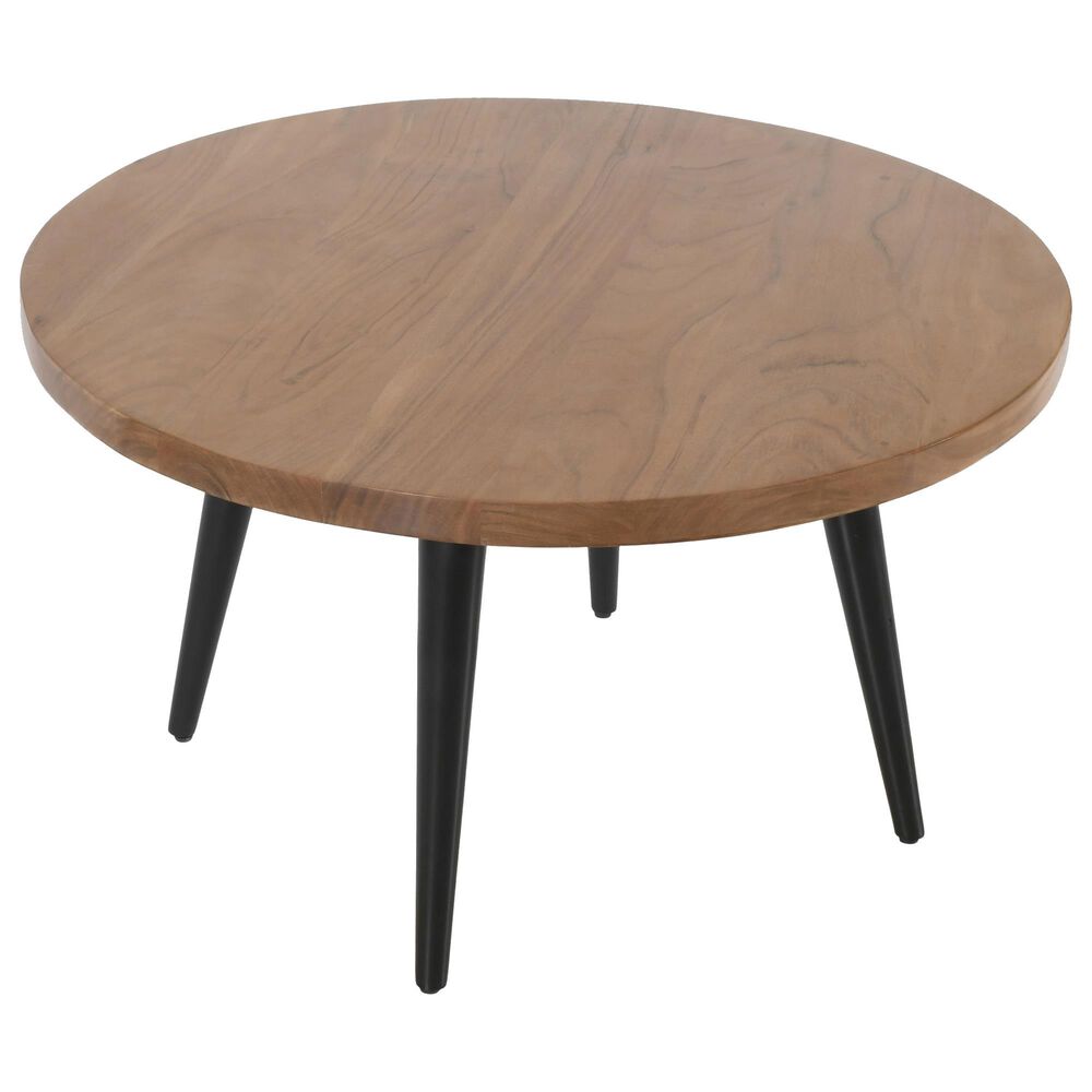 Waltham Prelude Round Cocktail Table in Suede, , large