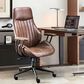 HOMLUX High Back Ergonomic Office Chair with Suede Leather in Dark Brown, , large