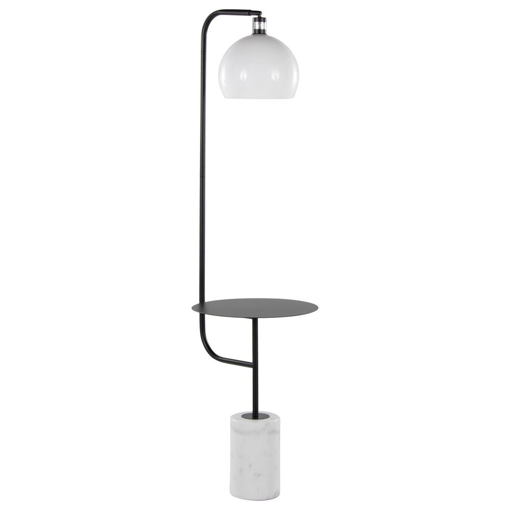 LumiSource Symbol Floor Lamp in Black and White, , large