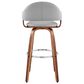 Blue River Daxton 26" Swivel Counter Stool in Gray and Walnut, , large