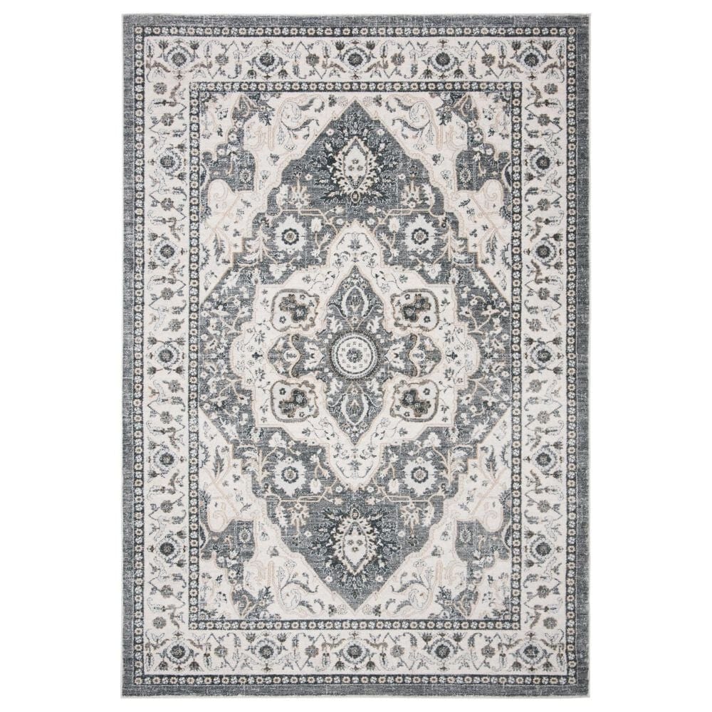 Safavieh Isabella ISA936F 5"3" x 7"6" Gray and Cream Area Rug, , large