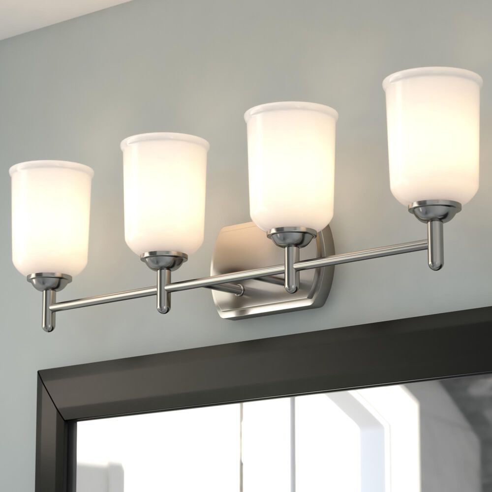 Vaxcel Laurelhurst 4-Light Bathroom Vanity in Satin Nickel, , large