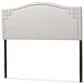 Baxton Studio Aubrey Full Upholstered Headboard in Greyish Beige, , large