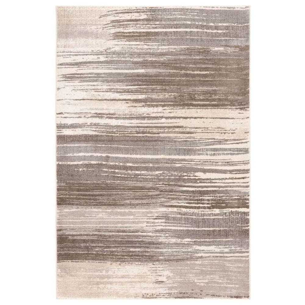 Central Oriental Montville Harpily 7"10 x 9"10 Storm and Latte Area Rug, , large