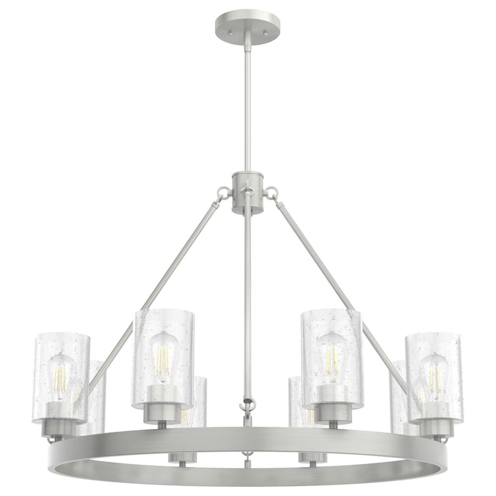 Hunter Hartland 8-Light Chandelier in Brushed Nickel, , large