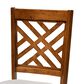 Baxton Studio Caron Side Chair with Grey Cushion in Walnut Brown (Set of 2), , large