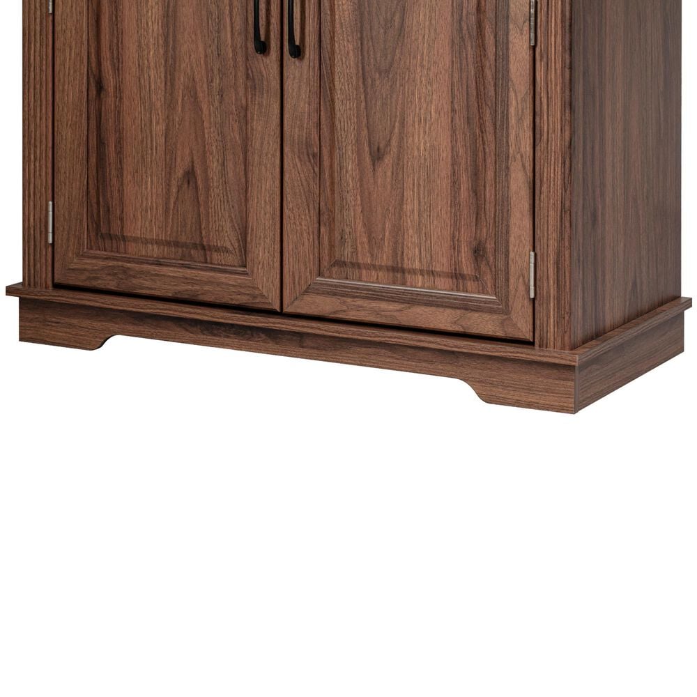 HOMLUX 71" Tall Kitchen Pantry Cabinet with 3 Pull Out Cabinet Organizers in Brown, , large