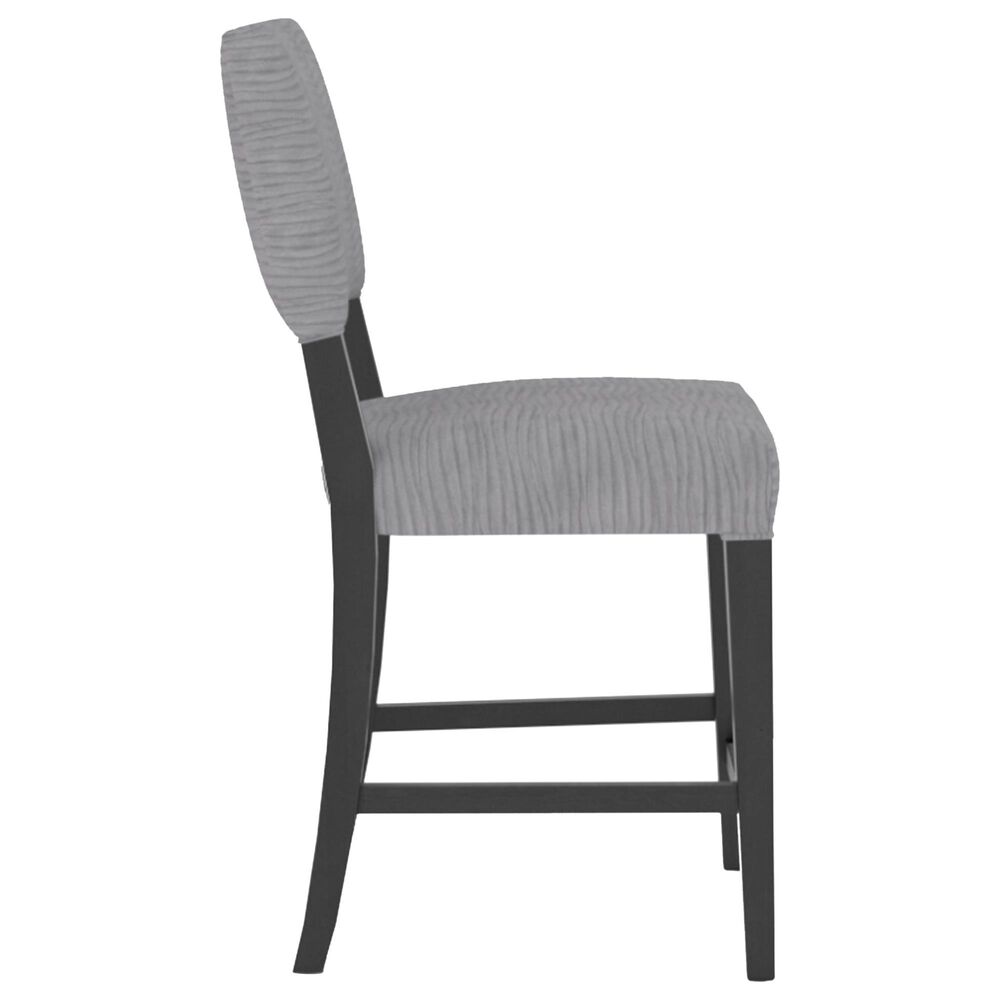 Declan Dining Fixed Stool in Midnight Black Washed, , large