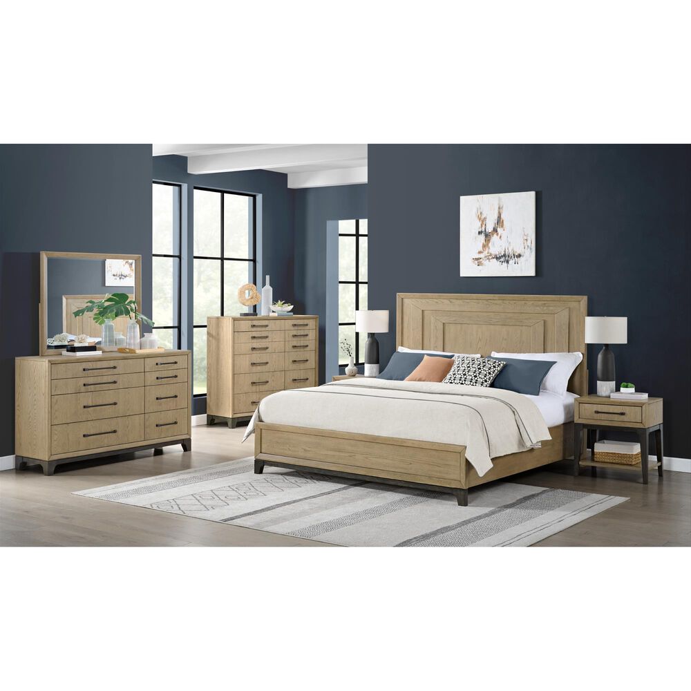 Emerald Home Furnishings Sutton Place King Panel Bed in Caramel and Cocoa, , large
