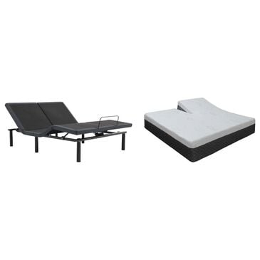 Sleeptronic Berkshire Regent Gel II Hybrid Firm Flex Head King Mattress with Gold Baselogic Flex Head King Adjustable Base, , large