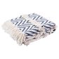 Safavieh Theanna 50" x 60" Throw in Ivory and Blue, , large