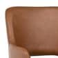 Blue Sun Designs Romano Swivel Dining Arm Chair in Brown Faux Leather, , large