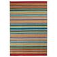 Central Oriental Terrace Tropic Santee 9"10" x 12"10" Red and Blue Area Rug, , large