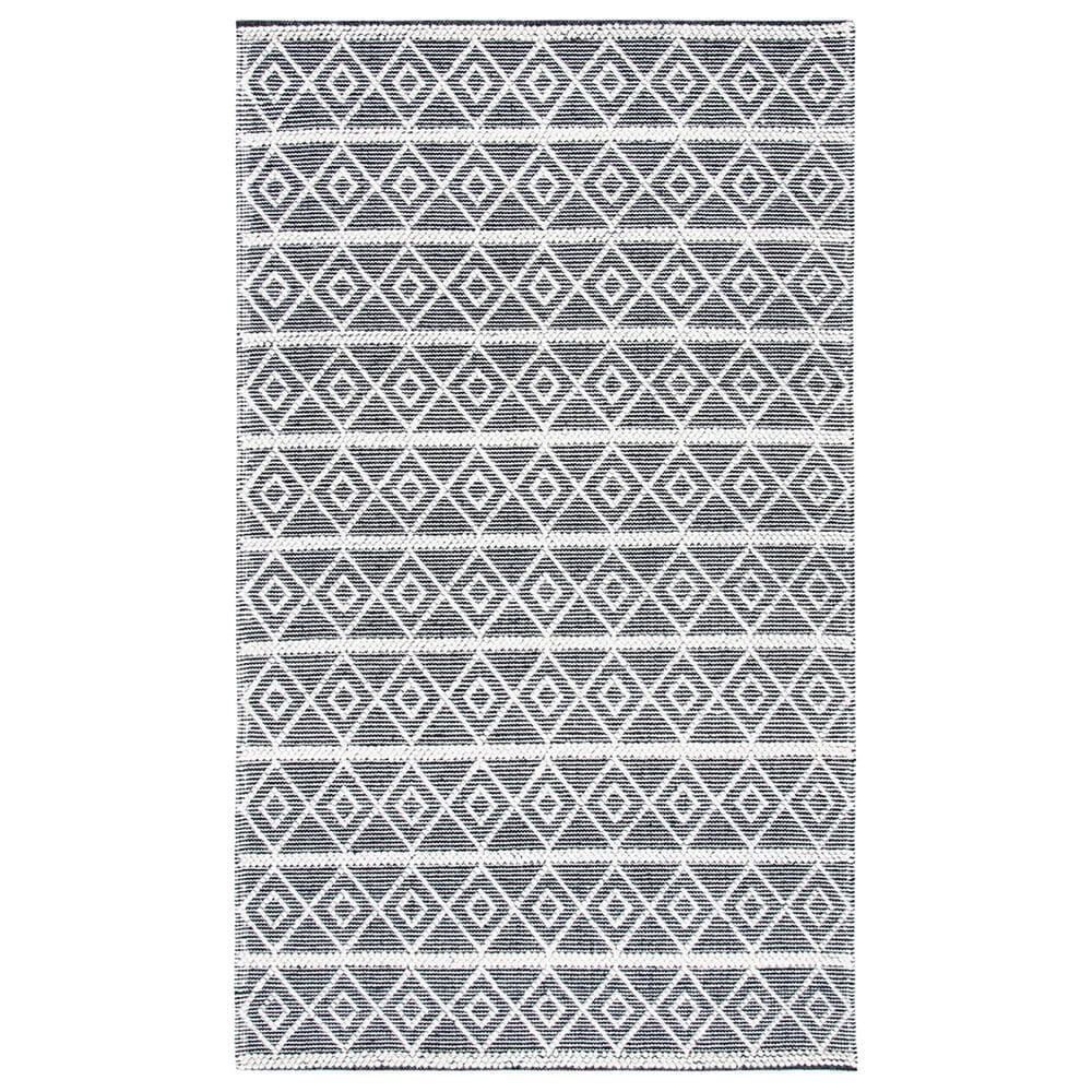 Safavieh Natura NAT477A 6" Square Ivory and Black Area Rug, , large