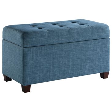 OSP Home Metro Storage Ottoman in Blue, , large