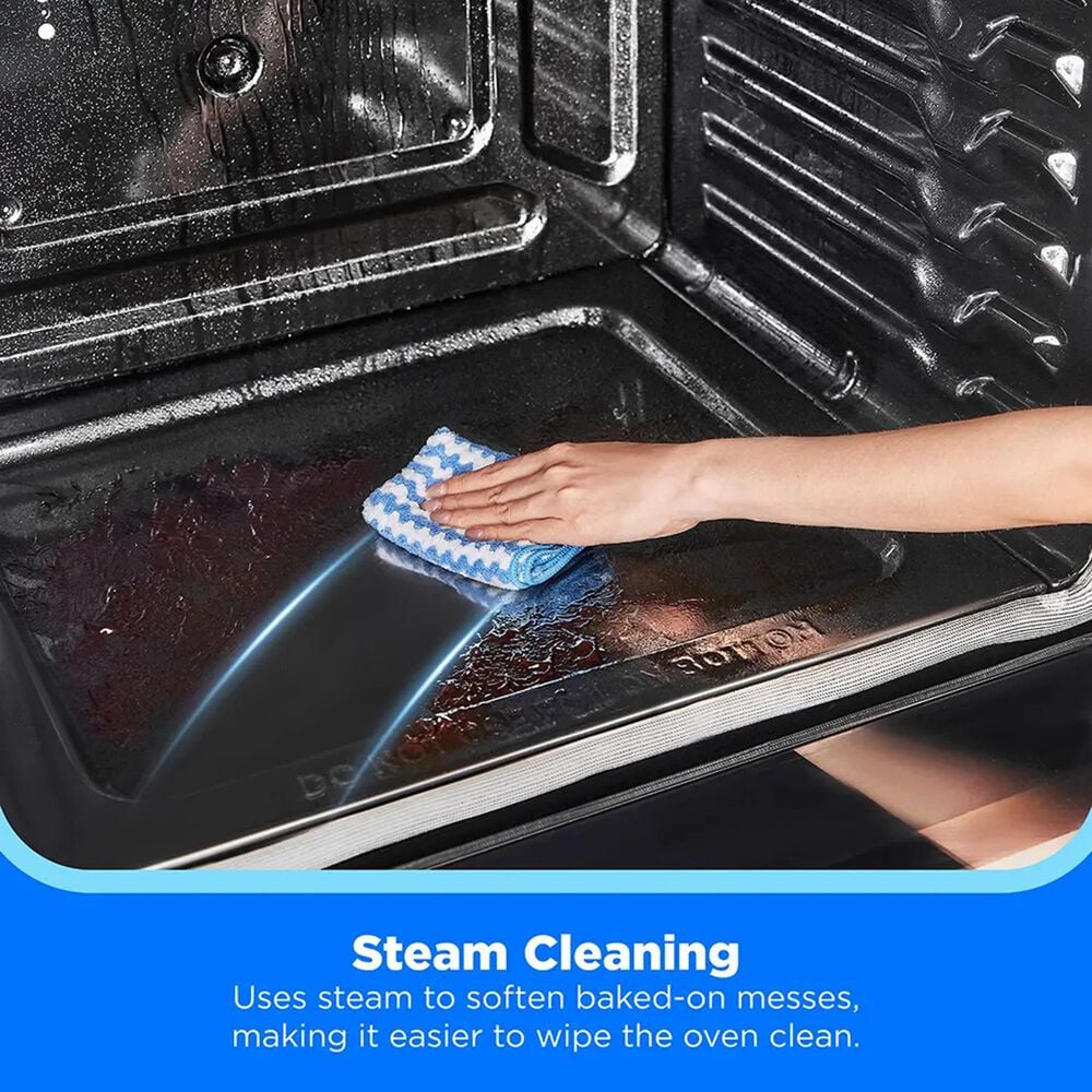 Midea 4-Piece Kitchen Package with 18.4 Cu. Ft. French Door Refrigerator and 6.3 Cu. Ft. 4-Element Freestanding Electric Range in Stainless Steel, , large