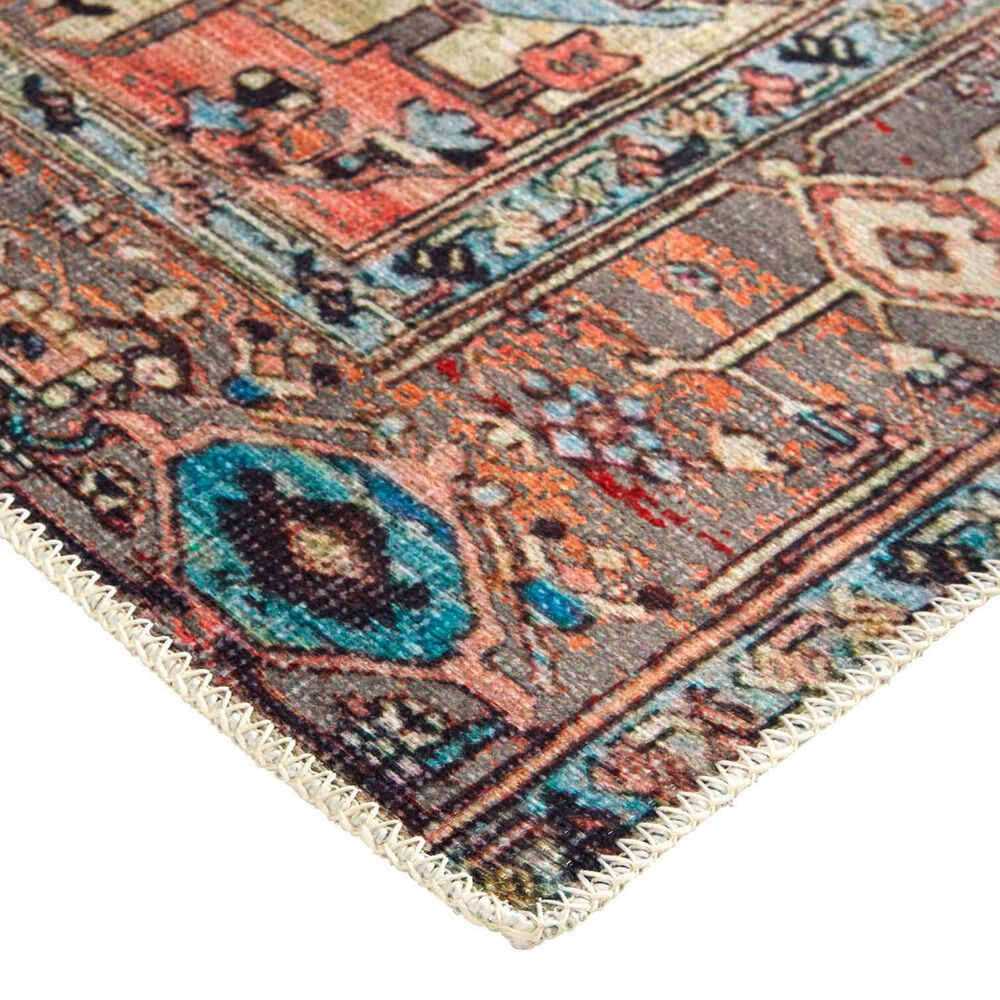 Feizy Percy 5&#39;3&quot; x 7&#39;6&quot; Gray and Multicolor Area Rug, , large