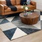 Drew and Jonathan Home Bowen Oblique 8" x 10" Blue Area Rug, , large