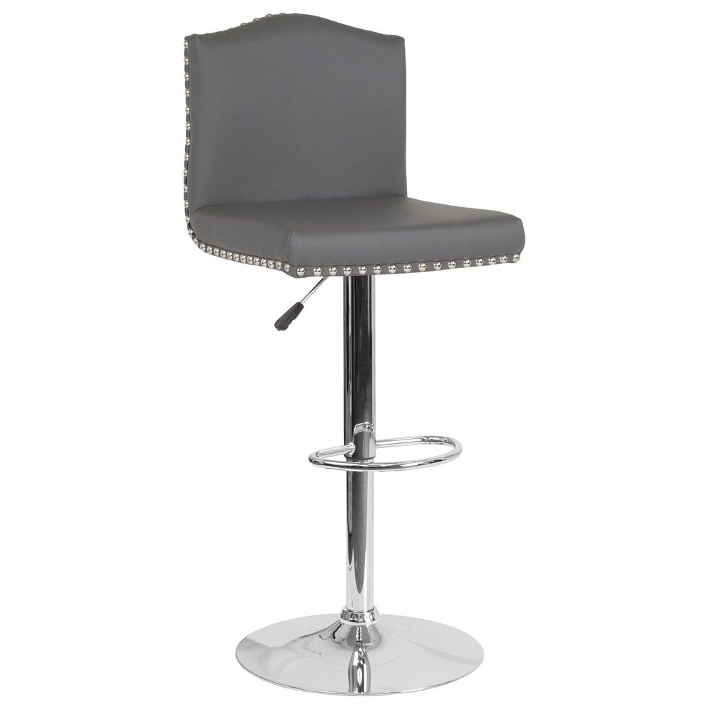 Flash Furniture Bellagio Adjustable Barstool in Gray, , large